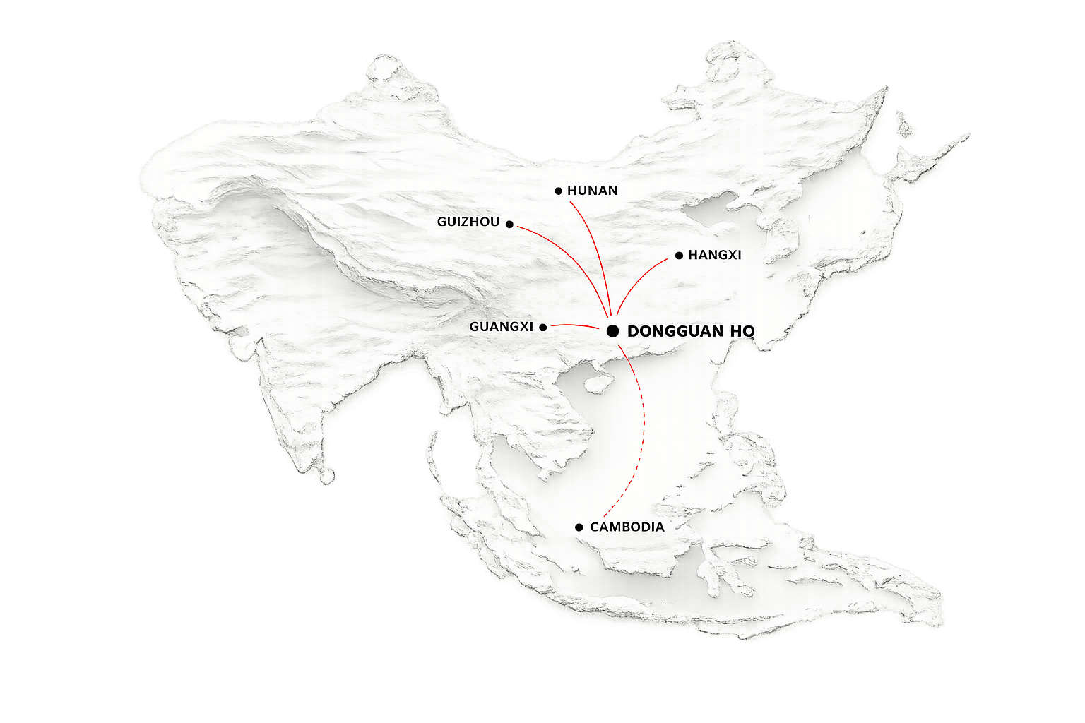 Global manufacturing network map
