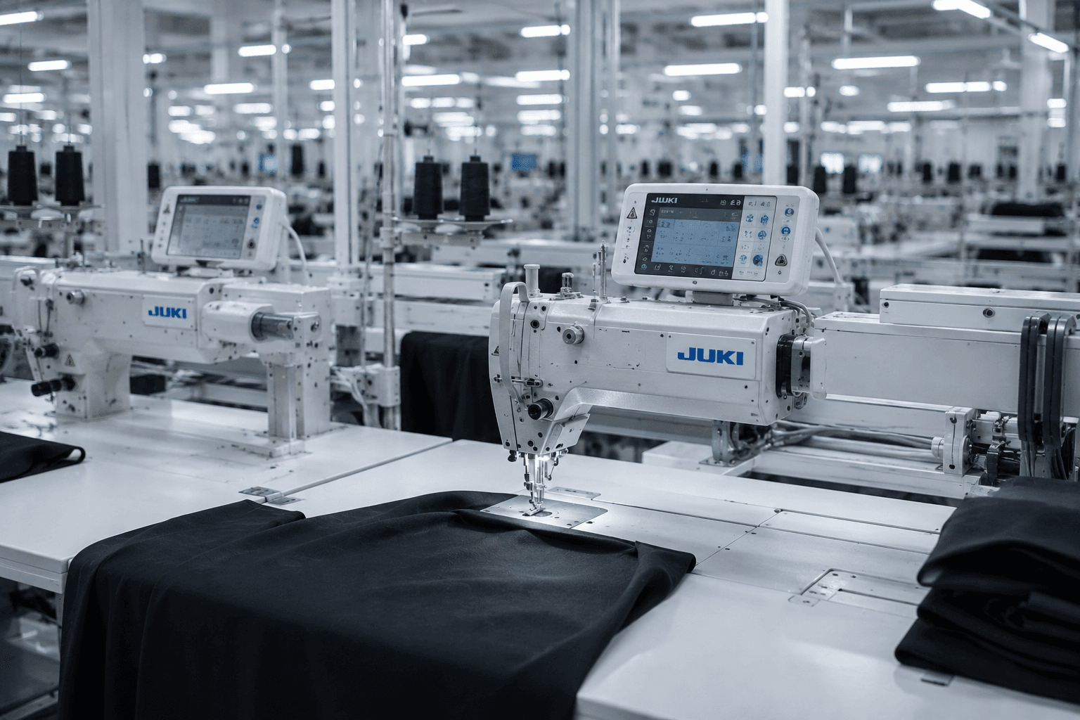 Sewing operations — production floor